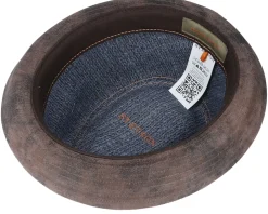 Best Stetson Gesperrt Player Pigskin Brown Trilby -