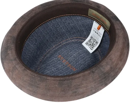 Best Stetson Gesperrt Player Pigskin Brown Trilby -