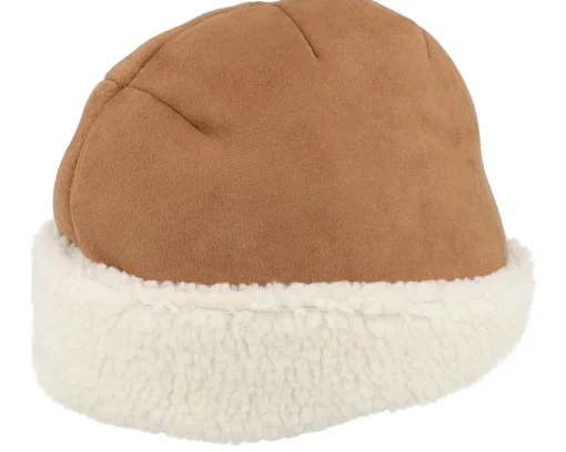 Cuff Beanies-Brixton Ginsburg Hat Toffee/Off White Cuff -