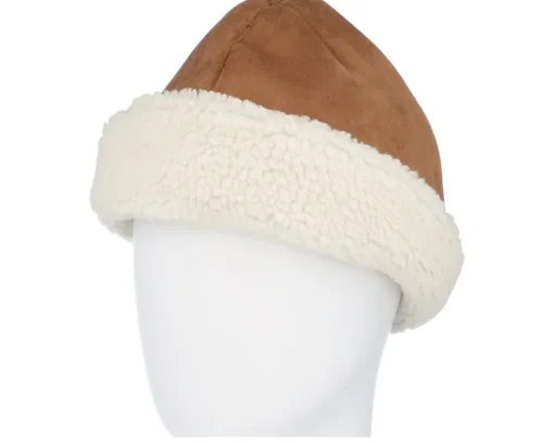 Cuff Beanies-Brixton Ginsburg Hat Toffee/Off White Cuff -