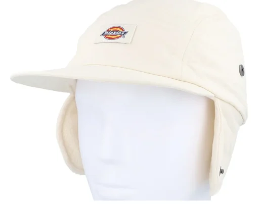 Earflap-Dickies Glendive Cap Whitecap Gray 5-Panel -