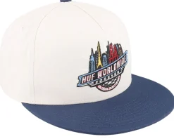 Sale HUF Global Solutions Hat Cream Snapback -