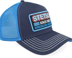 Trucker-Stetson Glow In The Dark Blue A-Frame Trucker -