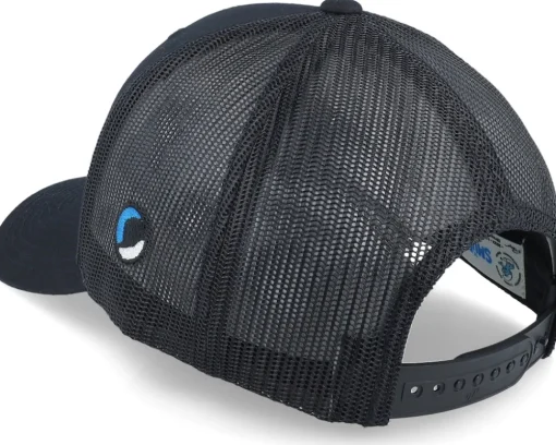 Trucker-The Smurfs Gnap Smurf Patch Black Trucker -