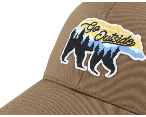 Flexfit-Wild Spirit Go Outside Bear Coyote Flexfit Wooly Combed - Brown