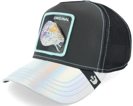 Trucker-Goorin Bros. Go Way Back Deep Sea Black Trucker -
