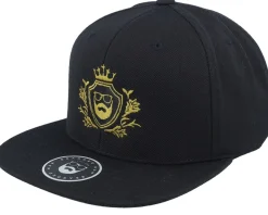 Snapback-Bearded Man Golden Crest Black/Gold Snapback -