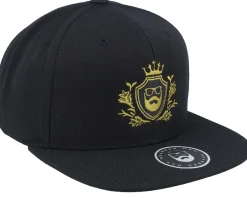 Snapback-Bearded Man Golden Crest Black/Gold Snapback -