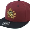 Best Bearded Man Golden Crest Maroon/Black/Gold Snapback -