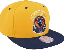 Snapback-Mitchell & Ness Golden State Warriors Breakthrough Yellow Snapback -