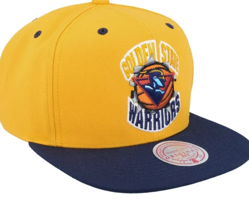 Snapback-Mitchell & Ness Golden State Warriors Breakthrough Yellow Snapback -