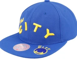 Online Mitchell & Ness Golden State Warriors Dead Remix Deadstock Snapback - Blue
