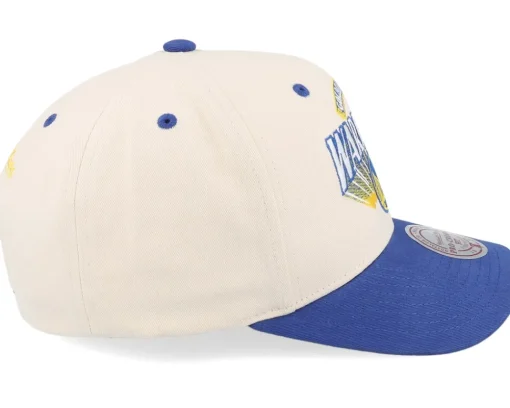 Adjustable-Mitchell & Ness Golden State Warriors Horizon Pro Off /Blue Adjustable - White