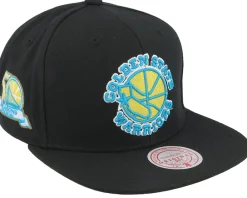 Snapback-Mitchell & Ness Golden State Warriors Neon Tropical Hwc Snapback - Black