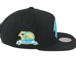 Snapback-Mitchell & Ness Golden State Warriors Neon Tropical Hwc Snapback - Black