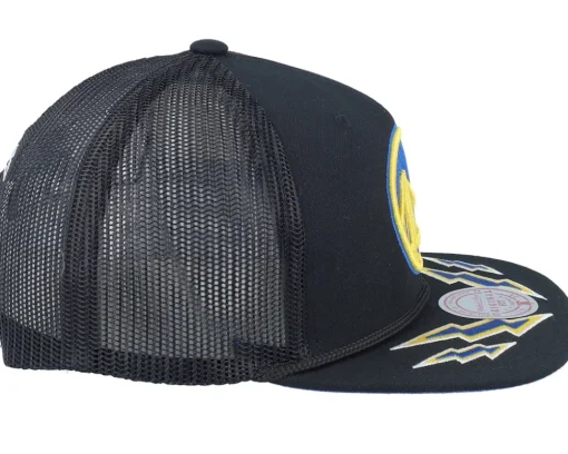 Trucker-Mitchell & Ness Golden State Warriors Recharge Black Trucker -