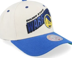 Adjustable-Mitchell & Ness Golden State Warriors Retro Type Pro Off /Blue Adjustable - White