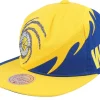 Snapback-Mitchell & Ness Golden State Warriors Spiral Deadstock Snapback - Yellow