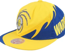 Snapback-Mitchell & Ness Golden State Warriors Spiral Deadstock Snapback - Yellow