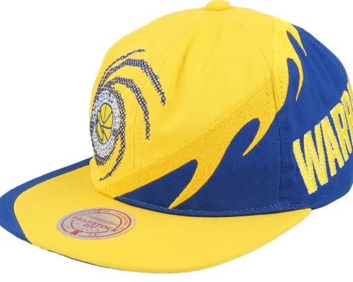 Snapback-Mitchell & Ness Golden State Warriors Spiral Deadstock Snapback - Yellow