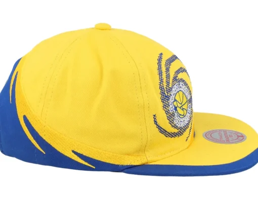 Snapback-Mitchell & Ness Golden State Warriors Spiral Deadstock Snapback - Yellow