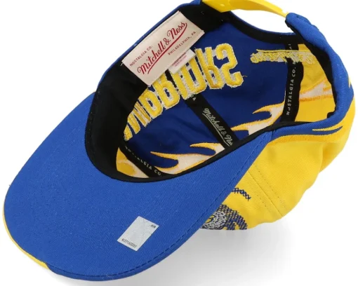Snapback-Mitchell & Ness Golden State Warriors Spiral Deadstock Snapback - Yellow
