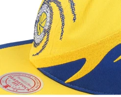 Snapback-Mitchell & Ness Golden State Warriors Spiral Deadstock Snapback - Yellow