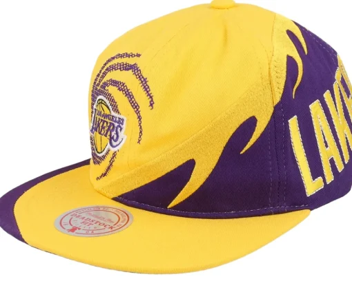 Snapback-Mitchell & Ness Golden State Warriors Spiral Deadstock Snapback - Yellow
