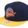 Snapback-Mitchell & Ness Golden State Warriors Team 2 Tone Navy/Gold Snapback -