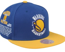 Online Mitchell & Ness Golden State Warriors Team Origins /Yellow Snapback - Blue