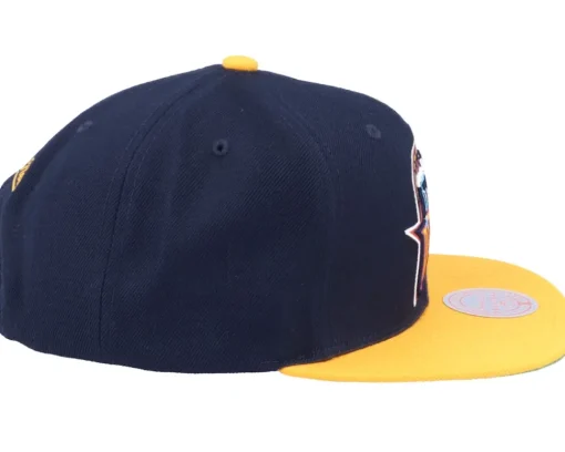 Snapback-Mitchell & Ness Golden State Warriors Team 2 Tone Navy/Gold Snapback -