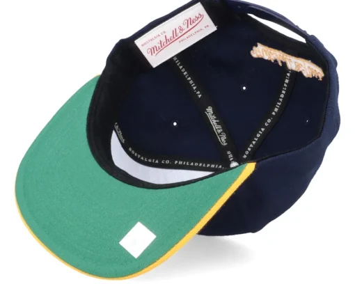 Snapback-Mitchell & Ness Golden State Warriors Team 2 Tone Navy/Gold Snapback -