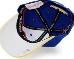 Adjustable-Mitchell & Ness Golden State Warriors Team 2 Tone 2.0 Stretch Royal/Yellow Adjustable -