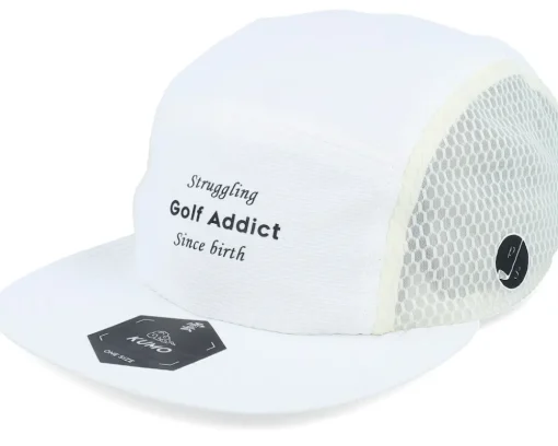 Fashion Pins & Stripes Golf Addict White 5-panel -