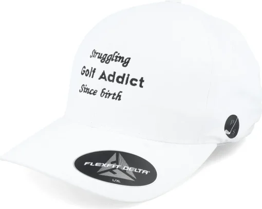 Golf-Pins & Stripes Golf Addict Cord White Delta Flexfit -