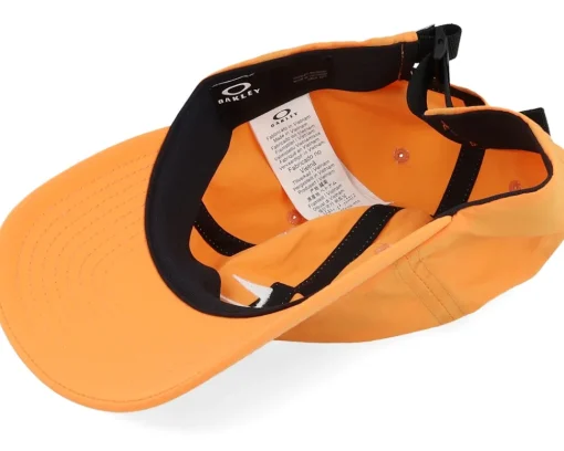 Online Oakley Golf Flag Hat Soft Orange Dad Cap -