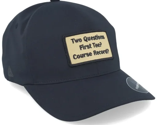 Golf-Pins & Stripes Golf Patch Logo Black Delta Flexfit -