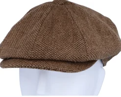 Flat Caps-Jaxon & James Gotham Newsboy Brown Flat Cap -