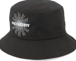 Online Fred Perry Graph Print Black Bucket -