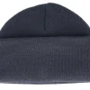 Short Beanies | Blank Beanies-Beechfield Graphite Grey Short Blank Beanie -