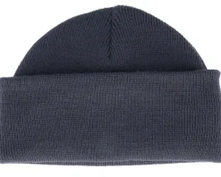 Short Beanies | Blank Beanies-Beechfield Graphite Grey Short Blank Beanie -