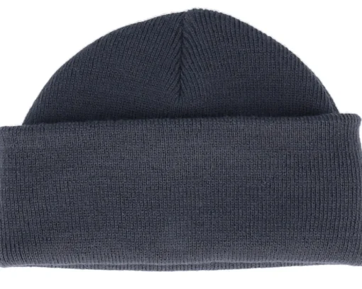 Short Beanies | Blank Beanies-Beechfield Graphite Grey Short Blank Beanie -