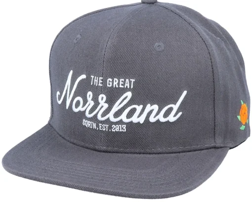 Sale SQRTN Great Norrland Cap Charcoal Snapback -
