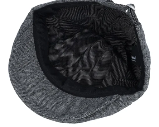 Flat Caps-Beechfield Grey Ivy Cap Flat Cap -