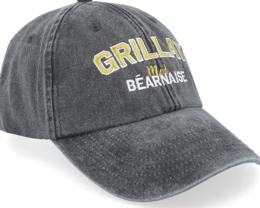 Dad Cap-Iconic Grillat Med Bearnaise Washed Dad Cap - Black