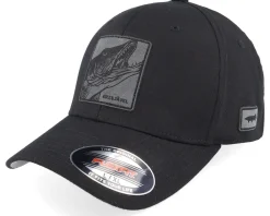 New Skillfish Grisjävel Engraved Patch Black Flexfit -