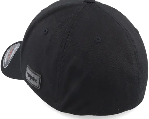 New Skillfish Grisjävel Engraved Patch Black Flexfit -