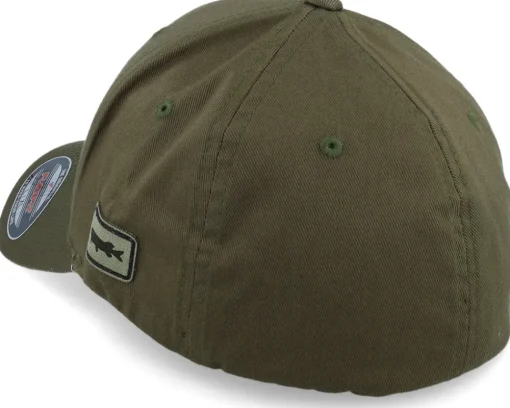 Online Skillfish Grisjävel Laser Olive Wooly Combed Flexfit -