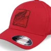 New Skillfish Grisjävel Laser Wooly Combed Red Flexfit -