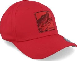 New Skillfish Grisjävel Laser Wooly Combed Red Flexfit -